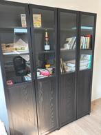 2 Ikea kasten donker bruin, Huis en Inrichting, Kasten | Vitrinekasten, Ophalen, Zo goed als nieuw