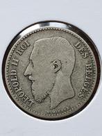 Zilverstuk 1 frank leopold 2 smalle baard 1866 frans, Timbres & Monnaies, Monnaies | Belgique, Argent, Envoi, Monnaie en vrac