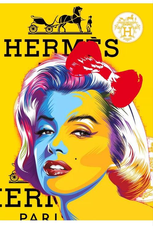Poster van Death NYC-artiest Marilyn, Antiek en Kunst, Kunst | Schilderijen | Modern
