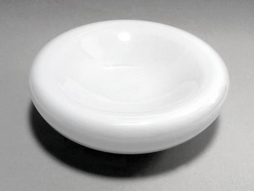 schaal opaalglas, Huis en Inrichting, Woonaccessoires | Schalen en Manden, Gebruikt, Schaal, Rond, Glas, Ophalen of Verzenden