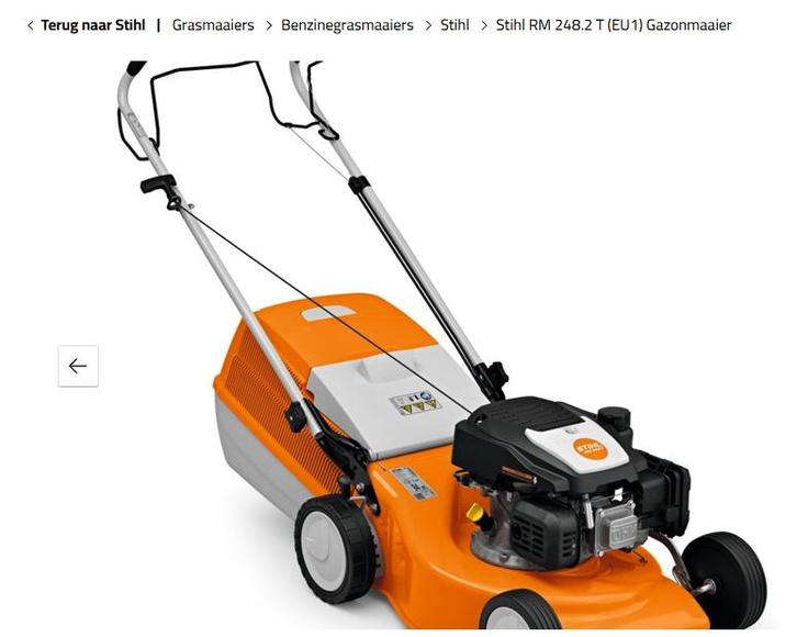 Tondeuse à gazon Stihl RM 248.2 T, Jardin & Terrasse, Tondeuses à gazon, Comme neuf, Tondeuses à gazon à essence, 40 à 49 cm, Bac de ramassage