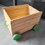 Ikea Flisat Houten Speelgoedkist met Wielen, Huis en Inrichting, Woonaccessoires | Kisten, Ophalen, Minder dan 50 cm, Minder dan 50 cm