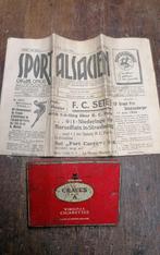 Boite craven cigarettes, journal sport Alsace Mai 1939, Verzamelen, Militaria | Tweede Wereldoorlog, Verzenden