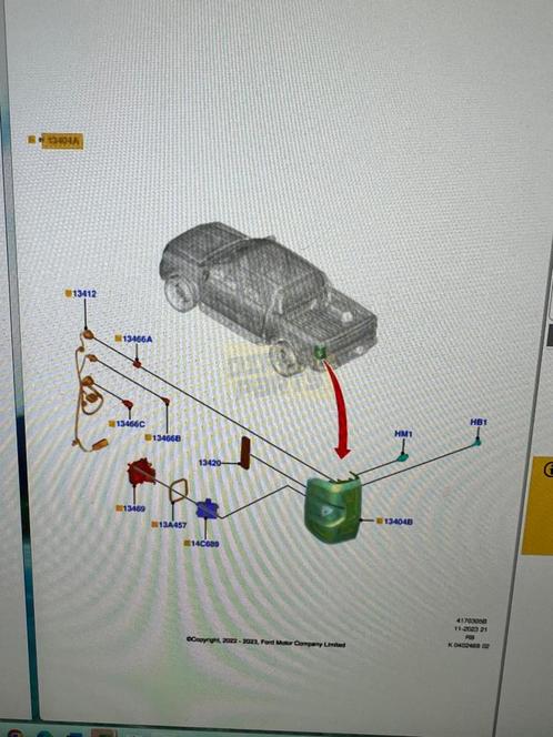 Ford Ranger (2/23-) achterlicht Rechts Origineel 2762498, Auto-onderdelen, Verlichting, Ford, Nieuw, Verzenden