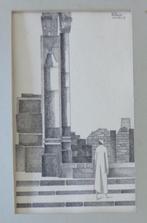 PAUL DUFRANE / VOLUBILIS / ORIGINEEL WERK / 42x32cm / KADER, Ophalen of Verzenden