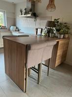 4 barkrukken, Avec repose-pieds, 4 tabourets, Enlèvement, Utilisé