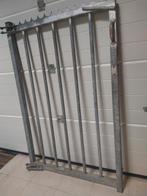 Tuinpoort in gegalvaniseerd ijzer BR 95 cm  H.1.45 cm, Ophalen, Zo goed als nieuw, IJzer