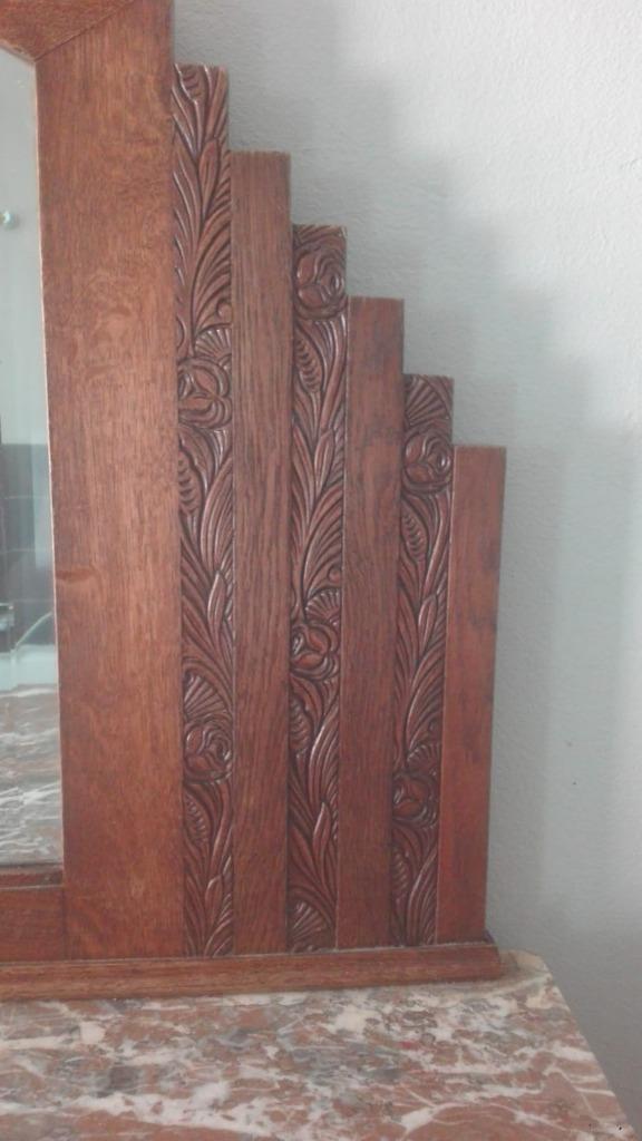 art deco kast met spiegel, Antiek en Kunst, Antiek | Meubels | Kasten, Ophalen