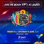 Legacy VIP Ticket gezocht zaterdag 15 juni