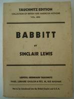 BK2. Babbitt Sinclair Lewis Tauchnitz 4590, Verzenden, Sinclair Lewis