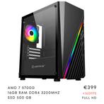 Nieuwe AMD 7 5700G gamer-pc, Computers en Software, AMD Ryzen 7 5700G, AMD Ryzen 7 5700G, Met monitor, Zo goed als nieuw