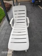 Relaxzetel in witte pvc, Tuin en Terras, Ophalen
