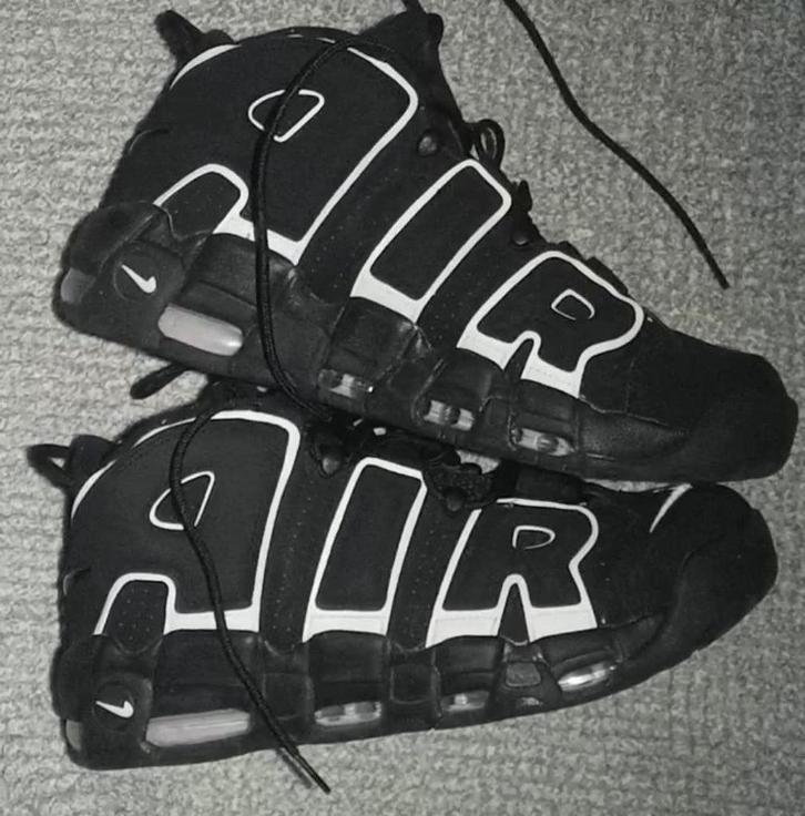 Nike Air More Uptempo 96 - maat 46, Kleding | Heren, Schoenen, Zo goed als nieuw, Sneakers, Zwart, Ophalen of Verzenden