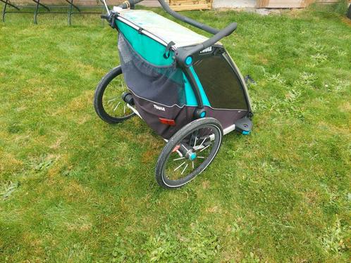 Fietskar Thule chariot lite 2, Vélos & Vélomoteurs, Accessoires vélo | Remorques, Comme neuf, Remorque pour enfant, Pliable, Enlèvement