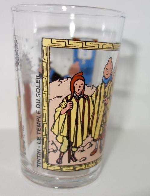 Limonadeglas Kuifje De zonnetempel / Le temple du soleil., Verzamelen, Stripfiguren, Zo goed als nieuw, Gebruiksvoorwerp, Kuifje