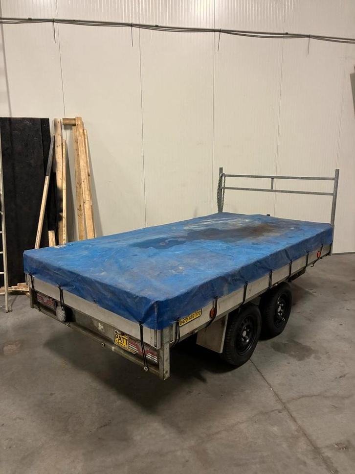 Aanhangwagen dubbel as 1500kg, Autos : Divers, Remorques, Enlèvement