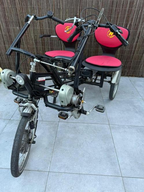 Duofiets Van raam Fun to Go Electrisch, Fietsen en Brommers, Fietsen | Driewielfietsen, Gebruikt, Ophalen of Verzenden
