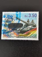 Bolivia 2010 - 200 jaar leger van Bolivia - vlag - tank, Postzegels en Munten, Ophalen of Verzenden, Zuid-Amerika, Gestempeld