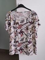 Kleurrijke T shirt met verlengde schouders  L, Kleding | Dames, T-shirts, Ophalen of Verzenden, Gedragen