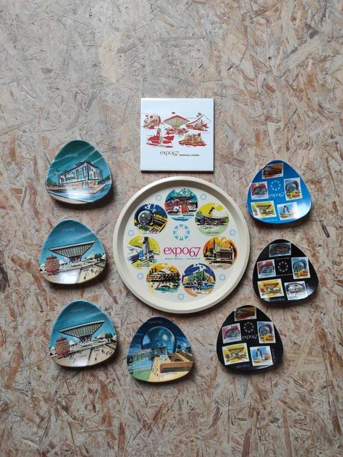 Expo 67 Montreal Canada set, Antiek en Kunst, Antiek | Wandborden en Tegels, Ophalen of Verzenden