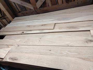 Massief eikenparket, rustieke boerderijplanken  beschikbaar voor biedingen