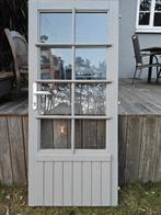 Tuindeur -.Houten deur met glas, Moins de 200 cm, Porte extérieure, Enlèvement, Verre