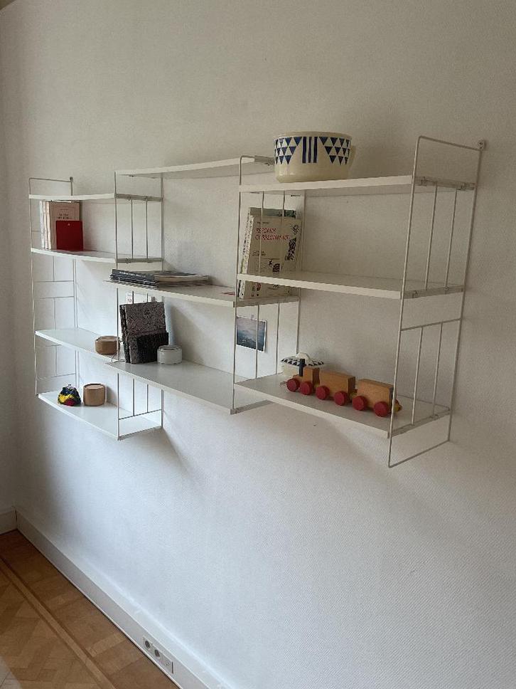 Etagère murale modulable vintage WHB/Nisse string/Tomado, Maison & Meubles, Armoires | Étagères, Utilisé, Enlèvement