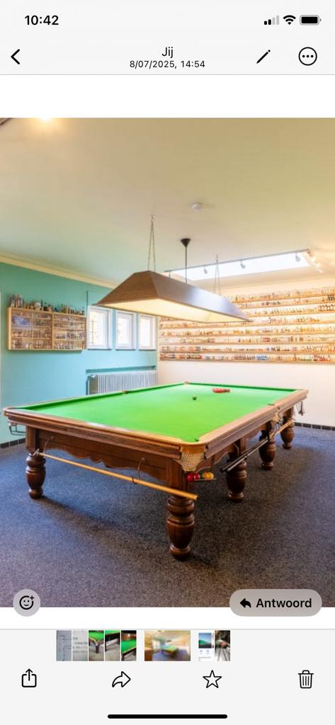Biljart, Ophalen, Zo goed als nieuw