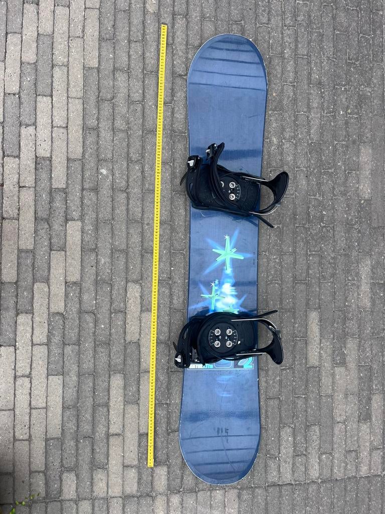 All- mountain snowboard, Sport en Fitness, Ophalen, Zo goed als nieuw, Bindingen
