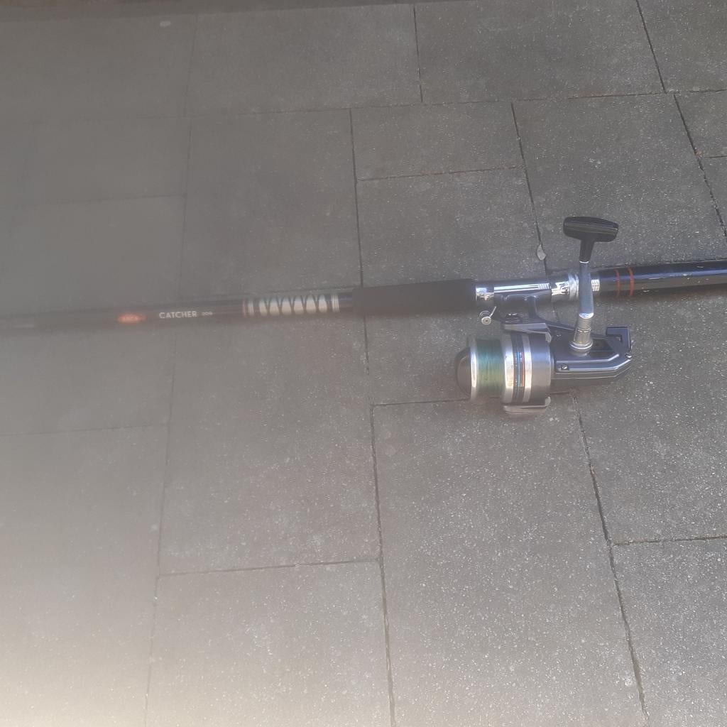 Werphengel met molen, Watersport en Boten, Hengelsport | Witvissen, Ophalen, Gebruikt, Werphengel