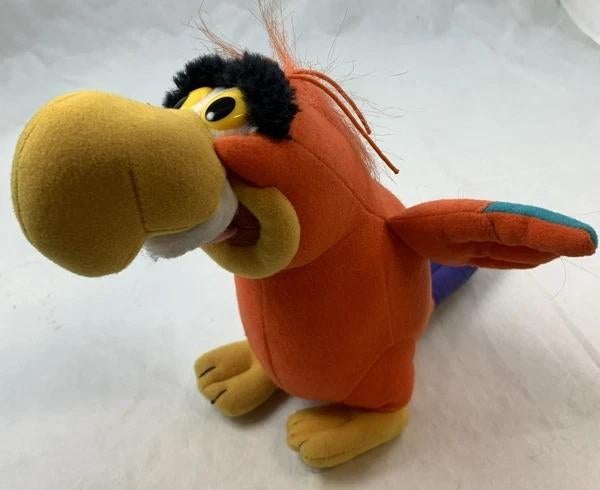 Disney Mattel Jago Papegaai Knuffel 23cm Vintage Aladdin, Oranje, Disney, Disney, Verzenden