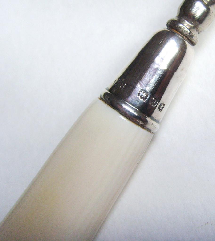 Crochet et bouton à lacets Sheffield Clothing Antique, 1920., Enlèvement ou Envoi, Argent