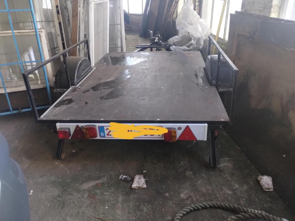 Remorque plateau, Enlèvement, Utilisé