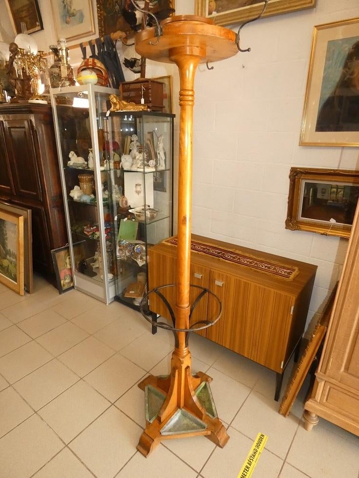 zeldzame café kapstok met originele zinken bakjes, Ophalen, Retrohouse@telenet.be, Gebruikt, B