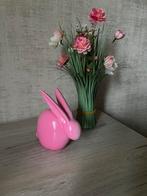 Figurine lapin rose tendance 17 cm – déco Pâques / printemps, Divers, Pâques, Enlèvement, Comme neuf