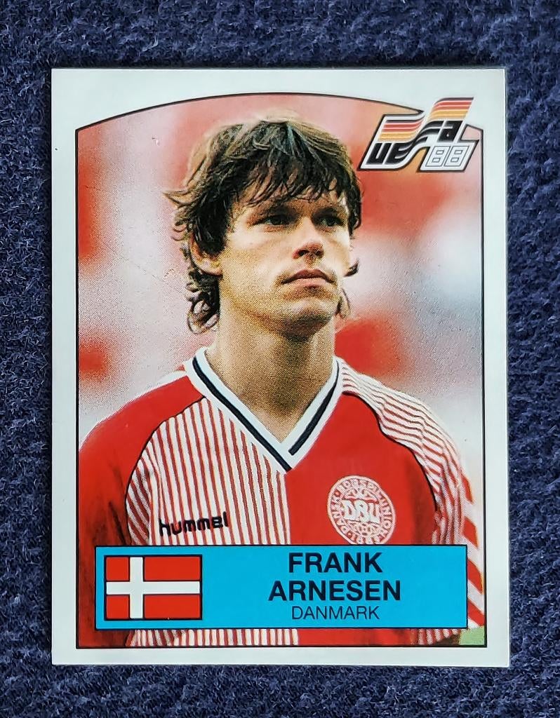 Panini sticker voetbal ' Euro 1988 - Frank Arnesen '  #120, Verzamelen, Ophalen of Verzenden, Nieuw, Poster, Plaatje of Sticker