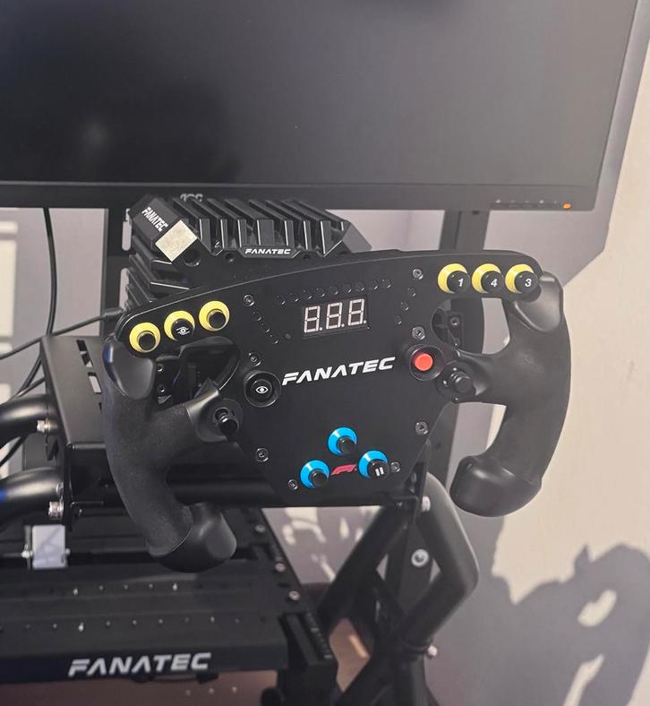 Fanatec CSL DS QR2 (5NM) + volant F1 + peladier, Computers en Software, Joysticks, Zo goed als nieuw, Ophalen