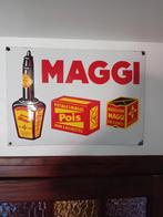 Plaque émaillée MAGGI, Collections, Enlèvement ou Envoi, Comme neuf, Panneau publicitaire