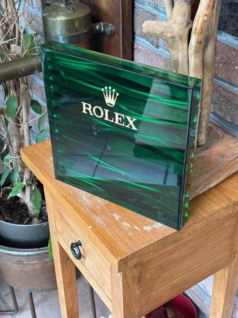 Présentoir de montres ROLEX – Style "Vagues", Collections, Enlèvement, Utilisé, Panneau publicitaire