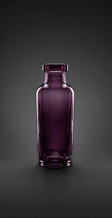 Vase bouteille en verre améthyste, Enlèvement ou Envoi