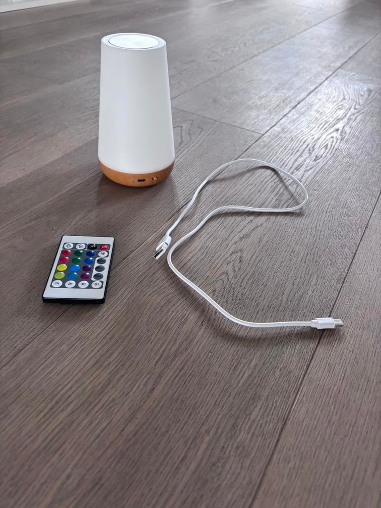 Nachtlampje met afstandsbediening, Ophalen of Verzenden, Zo goed als nieuw, Minder dan 50 cm