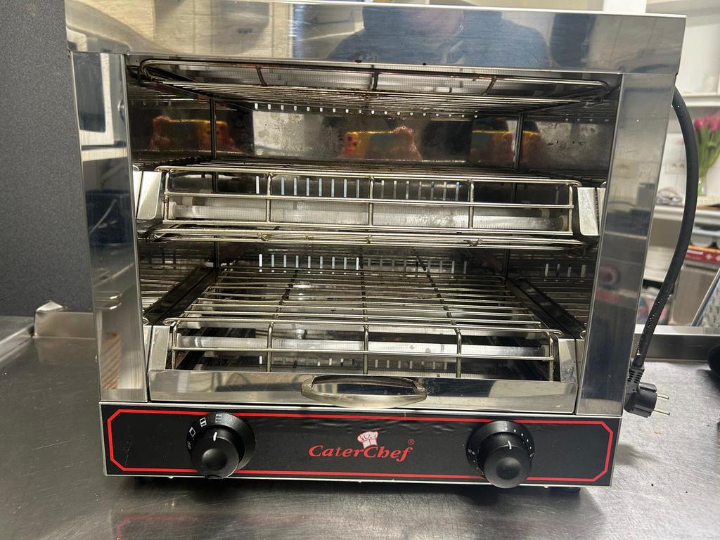 Tosti-apparaat Caterchef 2 etages, Ophalen, Uitneembare platen, Gebruikt