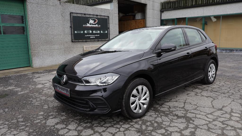 VW Polo 1,0TSI 2021 Facelift-Apple-Cruise-PDC-Front assist, Auto's, 118 g/km, Zwart, Bedrijf, 5 deurs