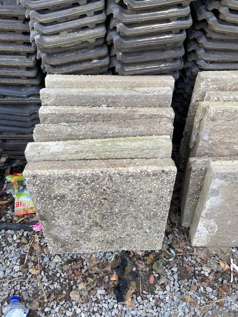 Tegels, Jardin & Terrasse, Pavé & Dalles, Tuiles de terrasse, Béton, Enlèvement, Utilisé