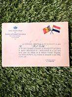 Oude voetbal invite en gesigneerde menukaart, Ophalen of Verzenden, Gebruikt, Overige typen