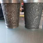 6 Duitse tinnen bekers zinn rein, Ophalen of Verzenden