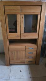Vitrinekast / Barkast en tafel, Huis en Inrichting, Kasten | Buffetkasten, Ophalen, Eikenhout, Met deur(en)