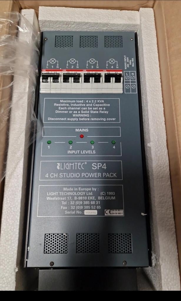Lightec Sp4 dmx 4-kanaals dimmer, Muziek en Instrumenten, Licht en Laser, Nieuw, Ophalen of Verzenden