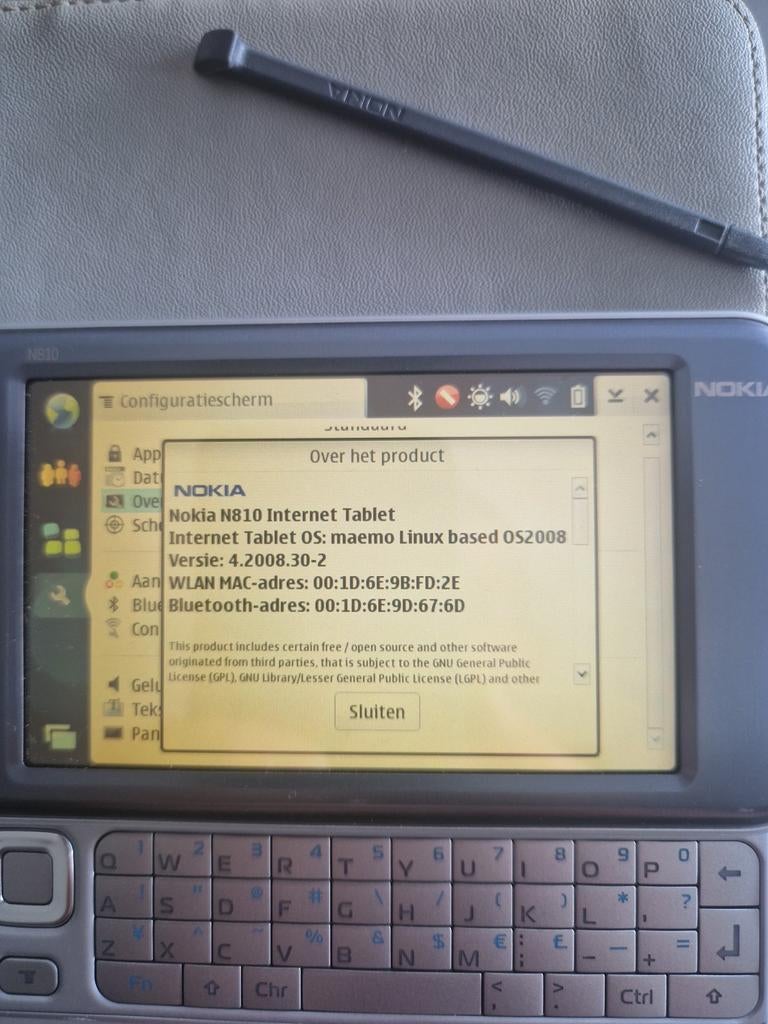 Nokia N810 zgan, Telecommunicatie, Mobiele telefoons | Nokia, Ophalen of Verzenden