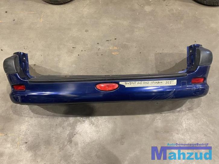 PEUGEOT 206 SW STATION Blauw EGE Achterbumper bumper achter, Auto-onderdelen, Carrosserie, Bumper, Peugeot, Achter, Gebruikt